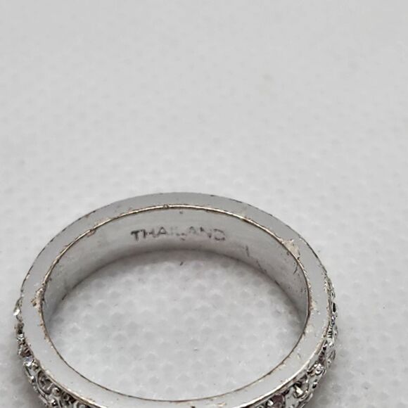 Joan Rivers Silver Tone & CZ Ring (6) - Picture 7 of 8